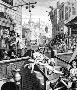 Gin Lane 作者 威廉·霍加斯