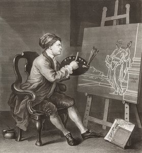 霍加斯（Hogarth）绘画漫画缪斯-霍加斯（Hogarth） 1764 作者 威廉·霍加斯