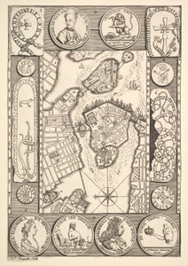 斯德哥尔摩Aubry de La Mottrayes地图遍及欧洲，亚洲并进入Part ...，1723-24。 作者 威廉·霍加斯