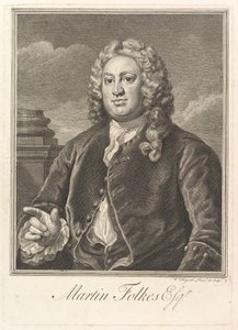 马丁·福克斯（Martin Folkes），1742年。 作者 威廉·霍加斯