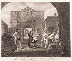 老英格兰的烤牛肉啊》，1749年 作者 威廉·霍加斯