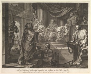 保罗·费利克斯之前，1752年2月5日。 作者 William Hogarth