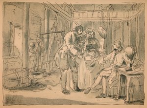 1747年因工业和闲置而被拒绝的草图 作者 威廉·霍加斯