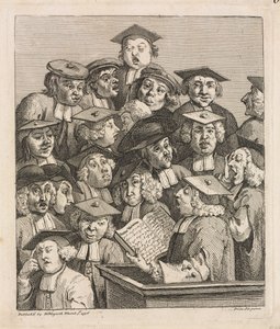 学者在一次演讲中（1736-1737）。 作者 威廉·霍加斯