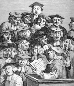 1736年1月20日讲座的学者们 作者 威廉·霍加斯