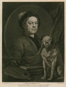 William Hogarth的自画像 作者 威廉·霍加斯