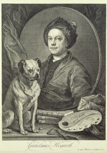 自画像，1749年 作者 威廉·霍加斯