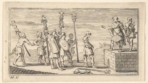 可耻的解雇约翰·海狸（John Beaver），1725年，1725年后，罗马军事惩罚。 作者 威廉·霍加斯