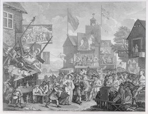 Southwark Fair，1733 作者 威廉·霍加斯