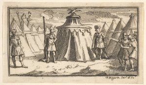 1725年后，《罗马军事惩罚》，第17页，《夺走军事腰带或腰带约翰·海狸》。 作者 威廉·霍加斯