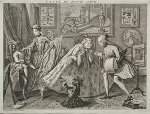 高级生活的品味，1746年。 作者 威廉·霍加斯