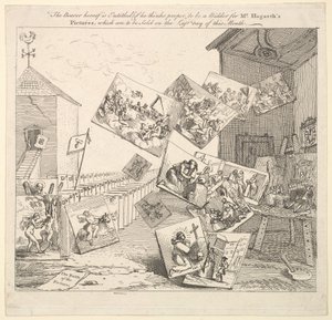图片战役，1745年。 作者 威廉·霍加斯