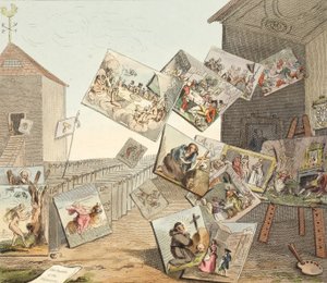 图片之战，来自&39;Hogarth Restored：The Whole Works of the famous William Hogarth，由Thomas Cook&39;重新雕刻，酒吧。 1812年（手工雕刻） 作者 威廉·霍加斯