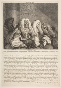 长凳，1758年9月。 作者 威廉·霍加斯