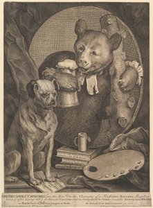 查尔斯·丘吉尔（Charles Churchill）的Bruiser漫画，1762年8月1日。 作者 威廉·霍加斯