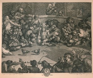 驾驶舱，1759年。 作者 威廉·霍加斯