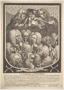 承办商公司，1736年3月3日。 作者 威廉·霍加斯