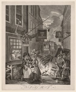 白天的四次：夜晚，1738年。