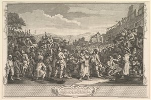 1747年9月30日在11号板块的泰本工业与空闲处死 作者 威廉·霍加斯