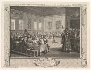 1747年9月30日，伦敦工业公司和伊德里... 作者 威廉·霍加斯