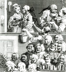 笑的观众，1733年 作者 威廉·霍加斯