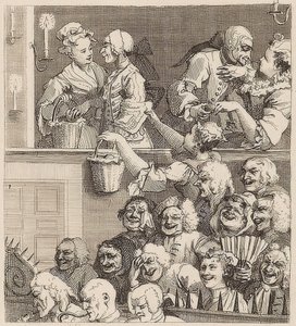 笑的观众。 1733 作者 威廉·霍加斯