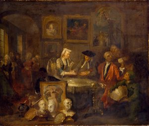 婚姻契约，1730年代初 作者 威廉·霍加斯