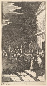 新的变态，图三：土匪绑架卡米拉，1724年。 作者 威廉·霍加斯