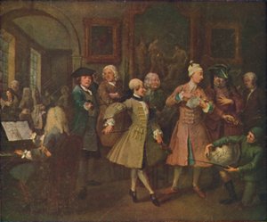 The Rakes Progress-The Levee，1720-1735，1920。 作者 威廉·霍加斯