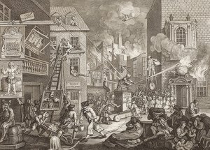《泰晤士报》，第1版- Die Zeiten，Blatt1。1762 作者 威廉·霍加斯