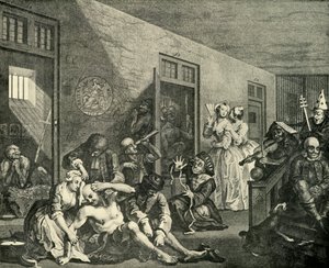 《疯狂的治疗》，1733年，1925年。 作者 威廉·霍加斯