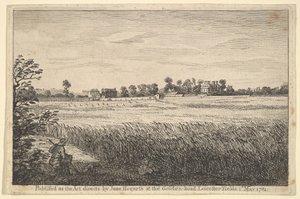 1781年5月1日，兰比斯故居景观。 作者 威廉·霍加斯