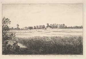 1781年5月1日，兰比斯故居景观。 作者 威廉·霍加斯