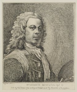 William Hogarth，由Samuel Ireland（d.1800），1786年雕刻 作者 威廉·霍加斯