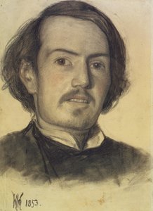 Walter Howell Deverell的肖像，1853年 作者 威廉·霍尔曼·亨特