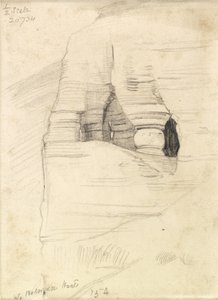 Wady Zuara的岩石，死海，1854年 作者 威廉·霍尔曼·亨特