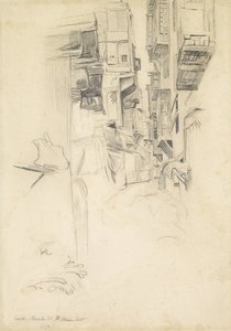 开罗街景，1854年 作者 威廉·霍尔曼·亨特