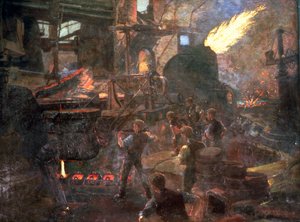 “英格兰的财富：制造钢铁的贝塞麦过程”，1895年 作者 威廉·霍尔特·耶茨·蒂科姆