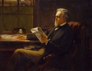 乔治-雅各布-霍利约克的肖像，1817-1906年。