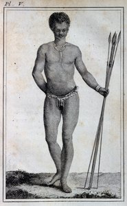 科伊科伊人（霍屯督人），摘自1783年勒-瓦扬经好望角进入非洲内陆地区的旅行。 作者 威廉家蜥蜴队