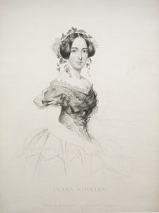 克拉拉·诺维罗（Clara Novello），1852年。 作者 威廉·汉弗莱斯