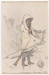 《战壕》，1855 年 1 月（水彩） 作者 威廉·詹姆斯·科尔维尔
