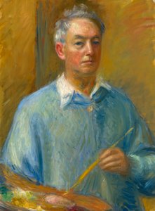 威廉-格拉肯斯自画像，约1935年。 作者 威廉·詹姆斯·格拉肯斯