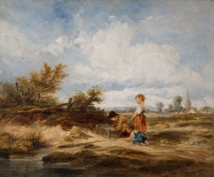 Hampstead Heath - The Bird Trap, 1845。 作者 威廉·詹姆斯·穆勒