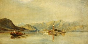 Lago Maggiore和Isola Bella（布面油画） 作者 威廉·詹姆斯·穆勒