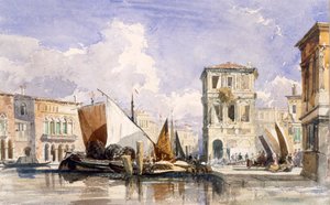 威尼斯，约1834年。 作者 威廉·詹姆斯·穆勒