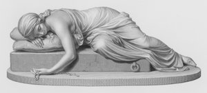 Beatrici Cenci，由 W Roffe 雕刻，来自 Harriet Hosmer 的雕塑（雕刻） 作者 威廉·约翰·罗夫