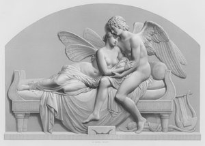 Cupid and Psyche, from the statue by J Gibson, RA in the Collection of the Queen (engraving) 作者 威廉·约翰·罗夫