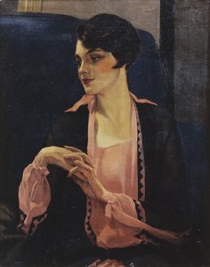 《半身女人的画像》，1905年 作者 威廉·凯·布莱克洛克