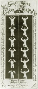 Edison Kinetoscope Eugene Sandow纪念品带，现代Hercules，c.1894 bw照片 作者 威廉·肯尼迪·劳里·迪克森